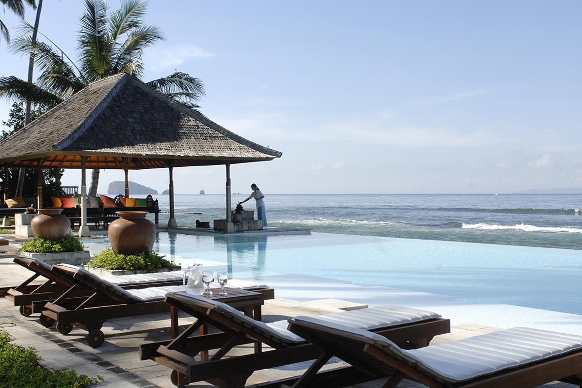 Infinity Pool at Lotus Bungalows, Candidasa