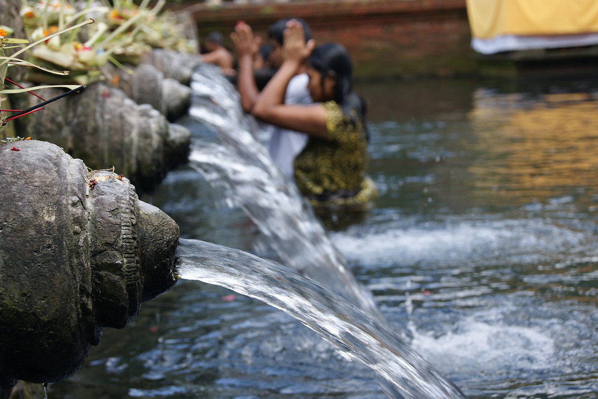 Water Purification at Tirta Empul in Bali