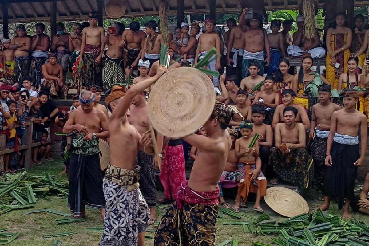 Perang Pandan traditional ritual Karangasem Bali